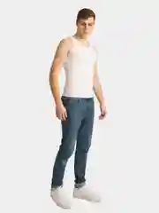 Белый мужская майка
