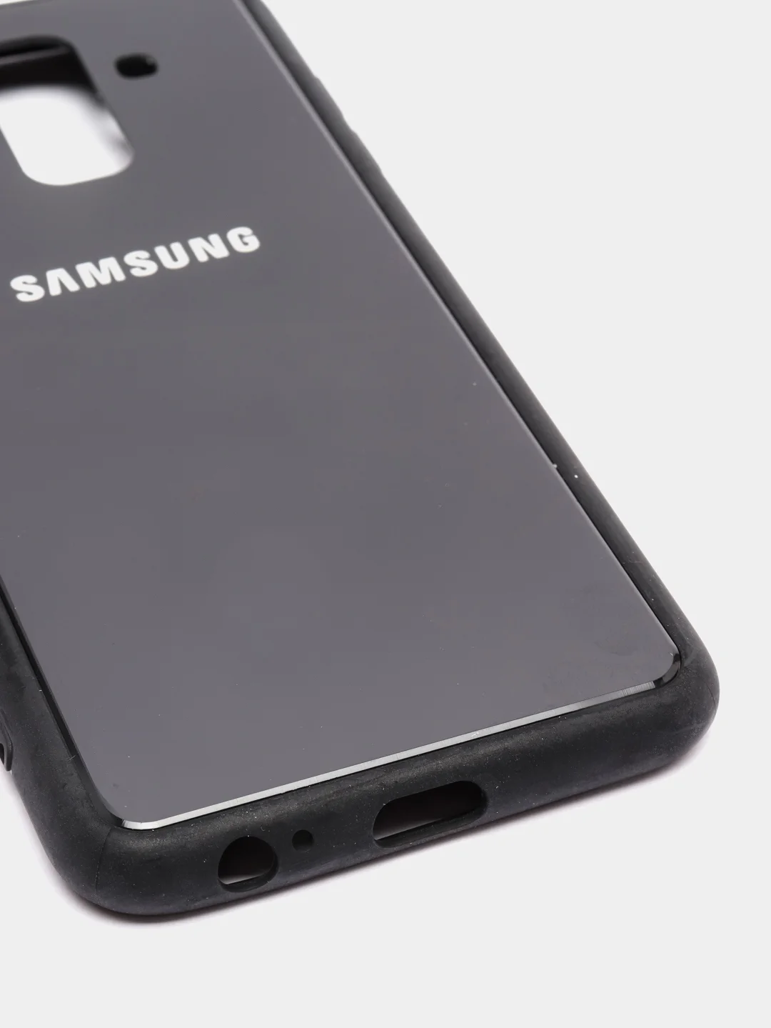Черный чехол для Samsung A6, силиконовый