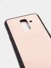 Розовый чехол для Samsung A6, силиконовый