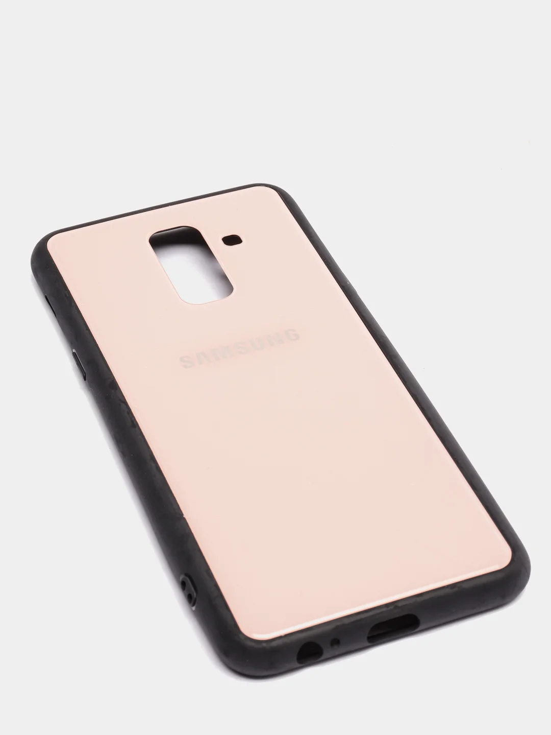 Розовый чехол для Samsung A6, силиконовый