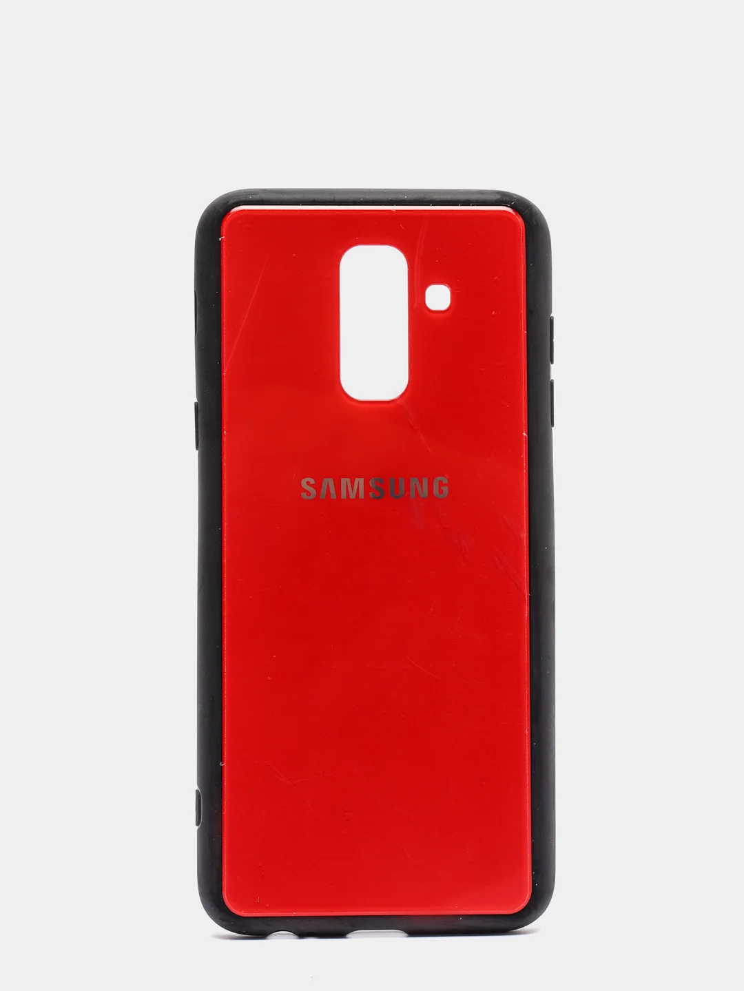 Красный чехол для Samsung A6, силиконовый