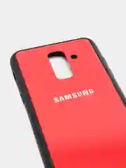 Красный чехол для Samsung A6, силиконовый