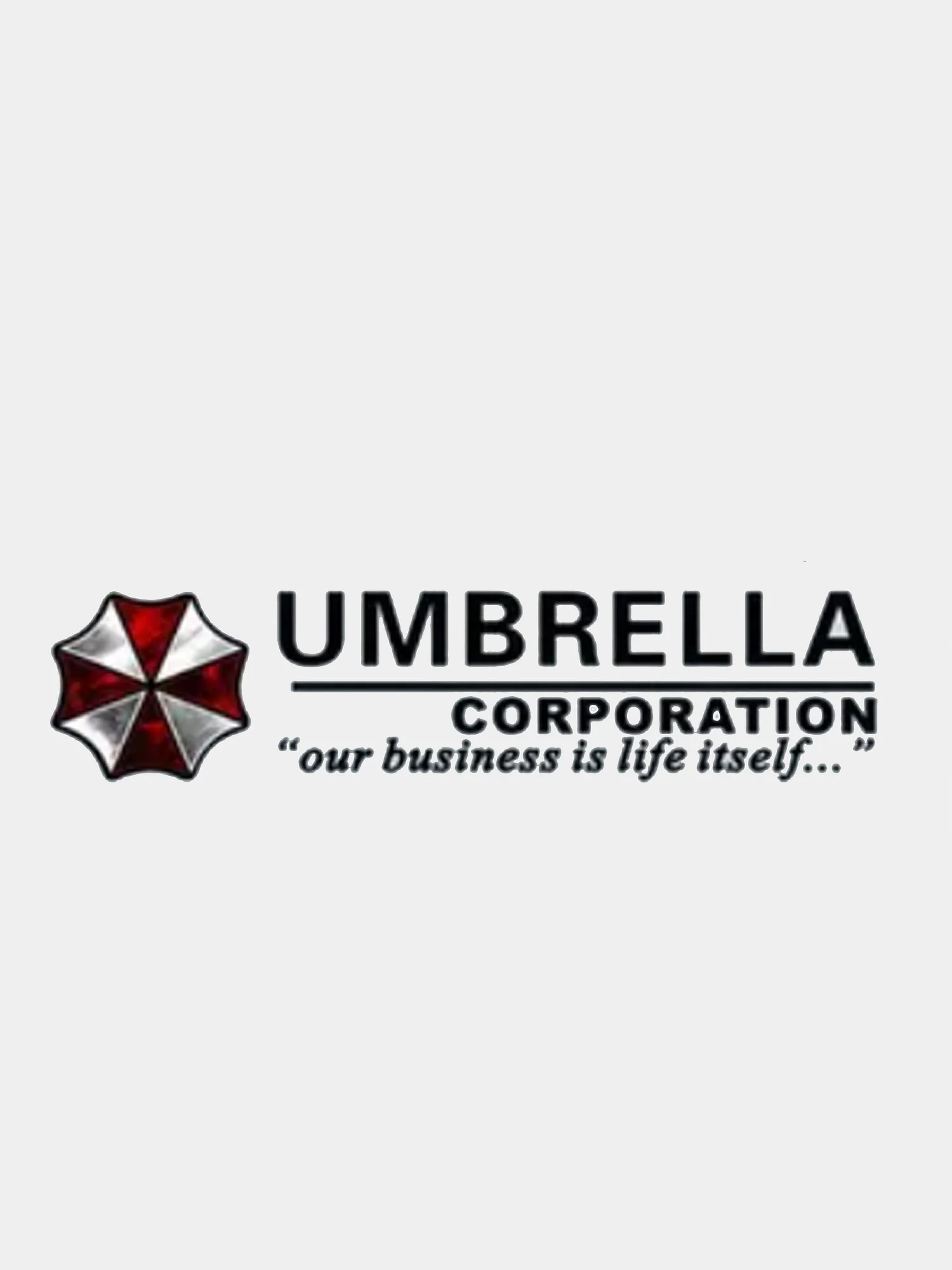Серый металлик наклейка на авто "Umbrella corporation"