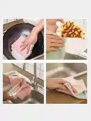 Салфетки для уборки 8 шт / Набор тряпок из микрофибры / Тряпка кухонная супервпитывающая