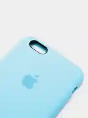 Голубой силиконовый чехол на iPhone 6, 6S / 7, 8 / 7 Plus, 8 Plus / X, XS / XR (разные цвета)