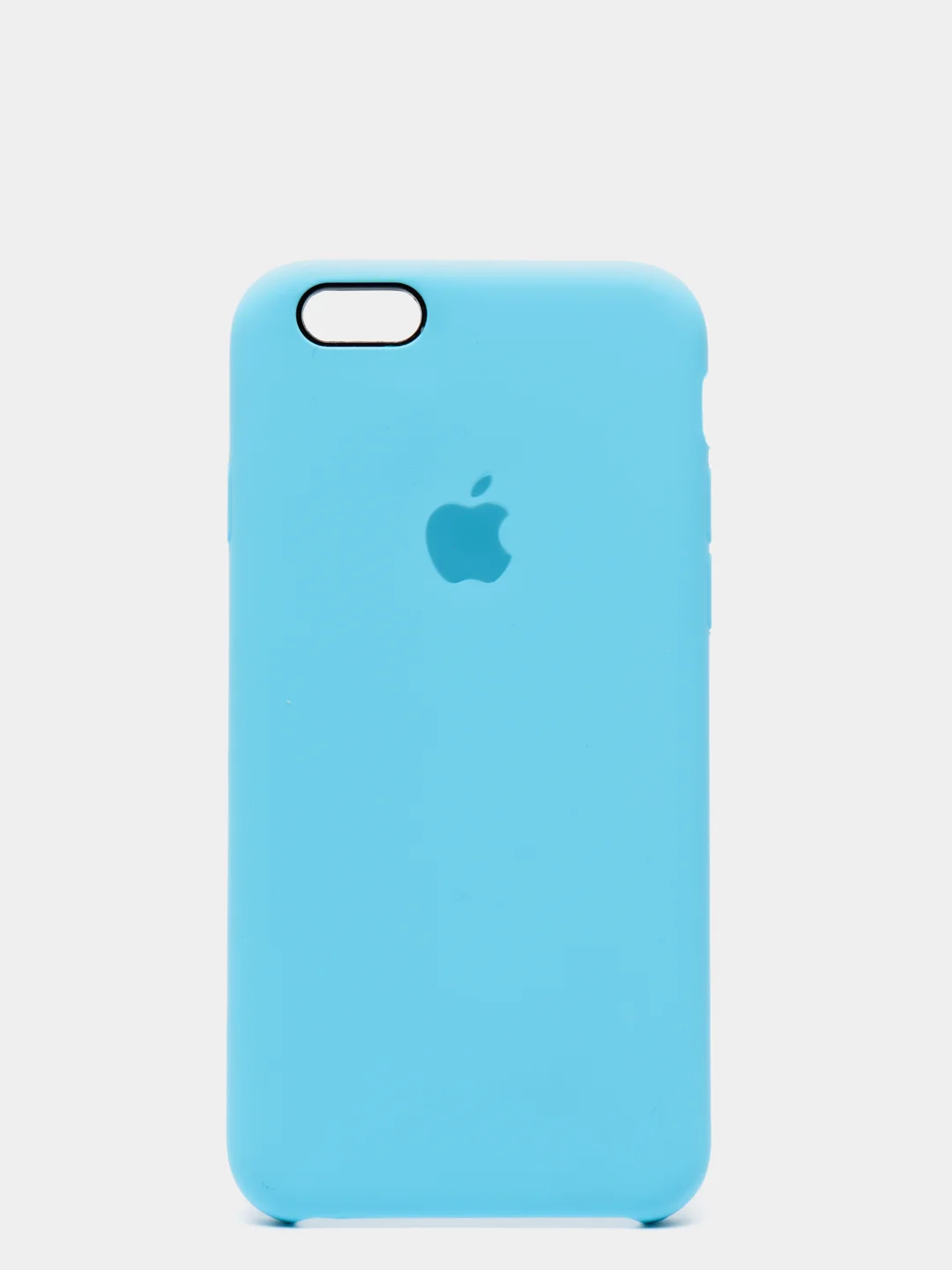 Голубой силиконовый чехол на iPhone 6, 6S / 7, 8 / 7 Plus, 8 Plus / X, XS / XR (разные цвета)