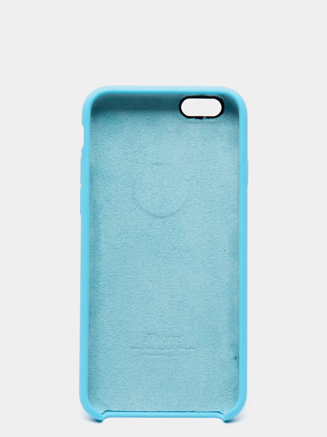 Голубой силиконовый чехол на iPhone 6, 6S / 7, 8 / 7 Plus, 8 Plus / X, XS / XR (разные цвета)