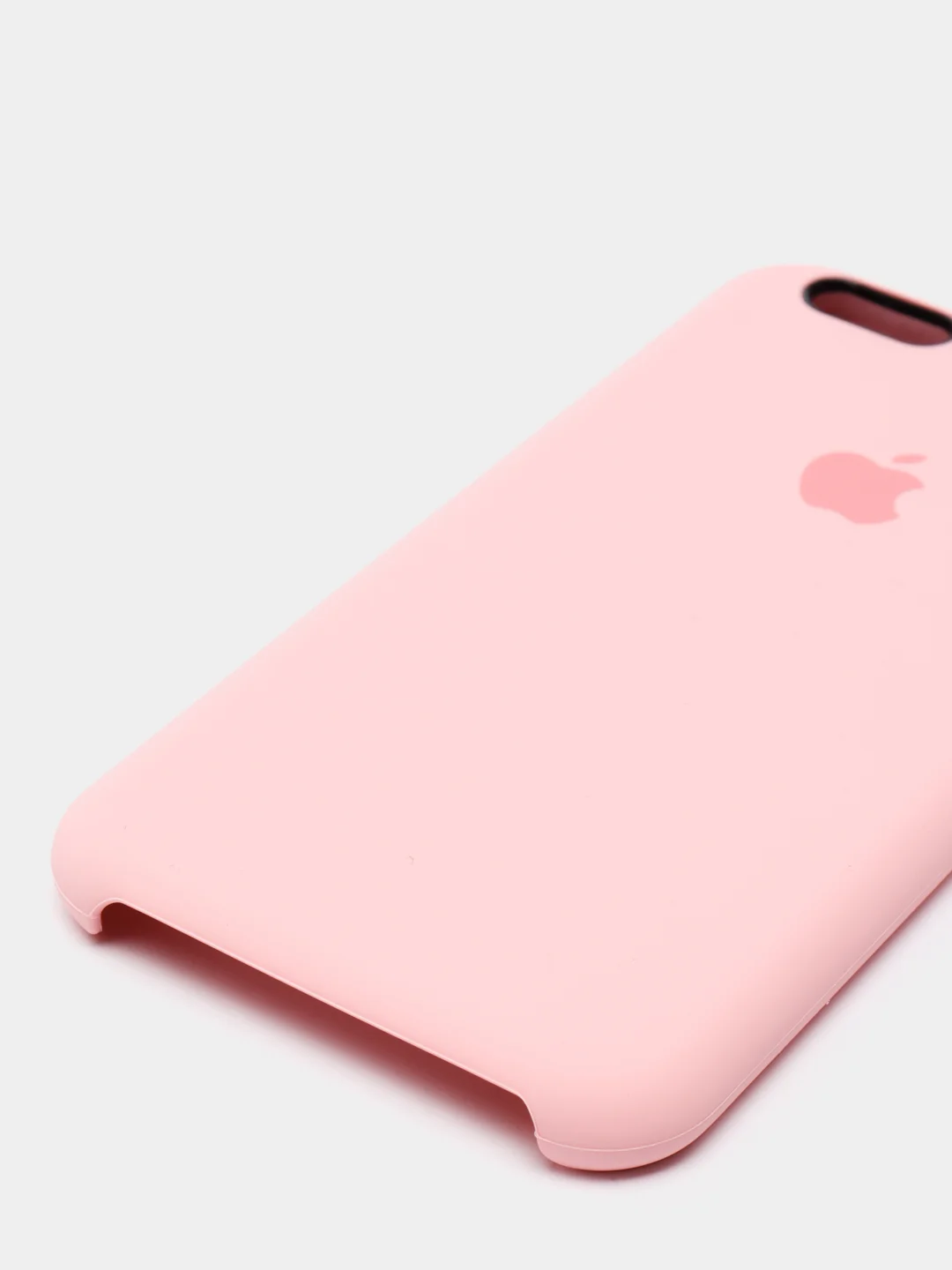 Розовый силиконовый чехол на iPhone 6, 6S / 7, 8 / 7 Plus, 8 Plus / X, XS / XR (разные цвета)