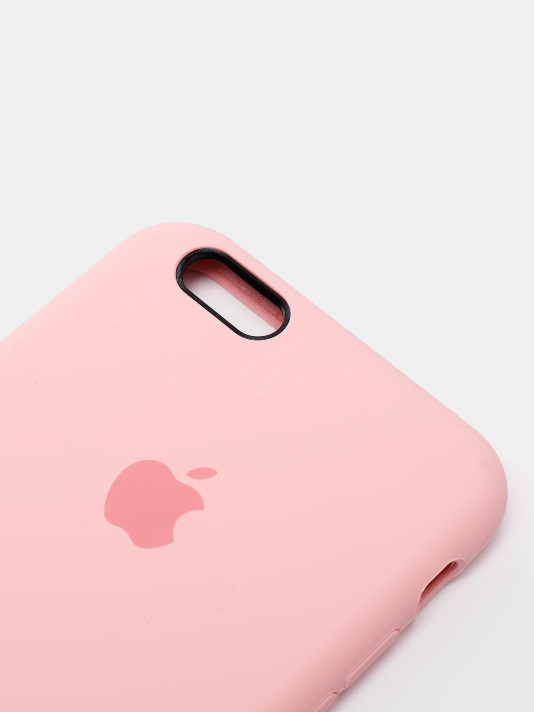 Розовый силиконовый чехол на iPhone 6, 6S / 7, 8 / 7 Plus, 8 Plus / X, XS / XR (разные цвета)