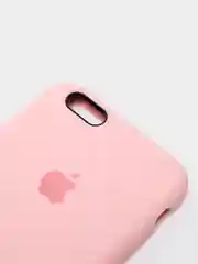 Розовый силиконовый чехол на iPhone 6, 6S / 7, 8 / 7 Plus, 8 Plus / X, XS / XR (разные цвета)