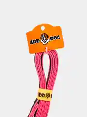 ADDDOG/ Поводок прорезиненный 20мм*2м розовый хром (декорированный карабин)