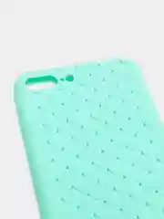 Голубой чехол для Apple iPhone 7+, 8+, силиконовый
