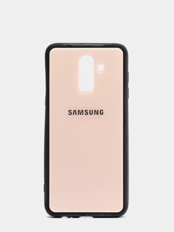 Чехол для Samsung J8 / j8 2018 glass +силикон