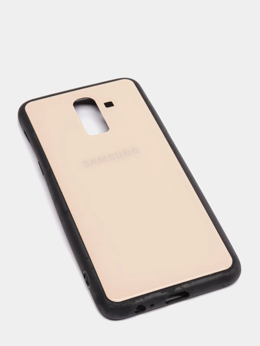 Красный чехол для Samsung J8 / j8 2018 glass +силикон
