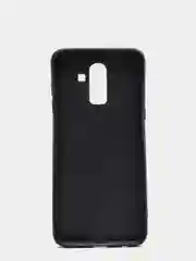 Розовый чехол для Samsung J8 / j8 2018 glass +силикон