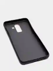 Розовый чехол для Samsung J8 / j8 2018 glass +силикон