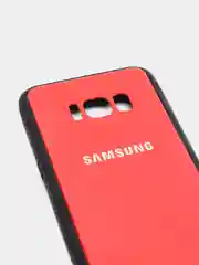 Красный чехол для Samsung S8  силиконовый