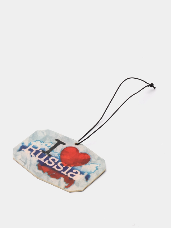 Ароматизатор в авто "I love Russia", патриотическая серия