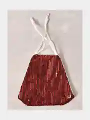 Красный маска многоразовая с пайетками