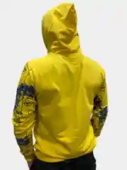 Желтый худи мужской тонкий