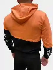 Коралловый меланж свитшот мужской