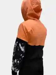 Коралловый меланж свитшот мужской
