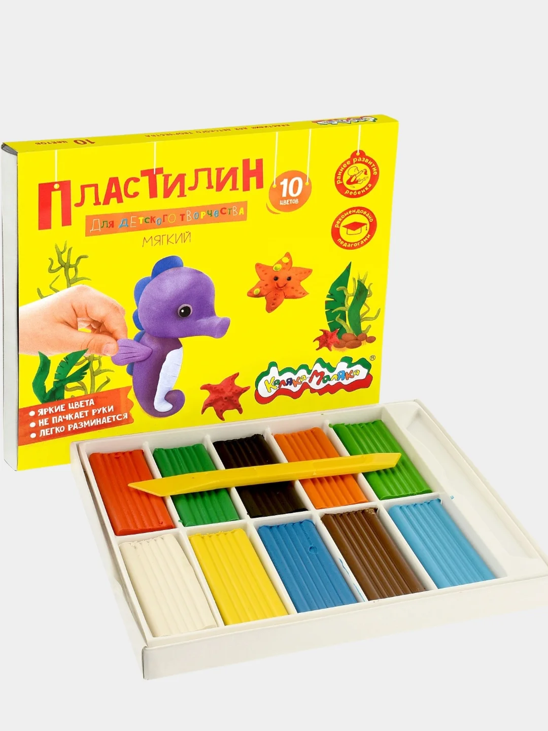 Пластилин мягкий для детского творчества "Каляка-Маляка"