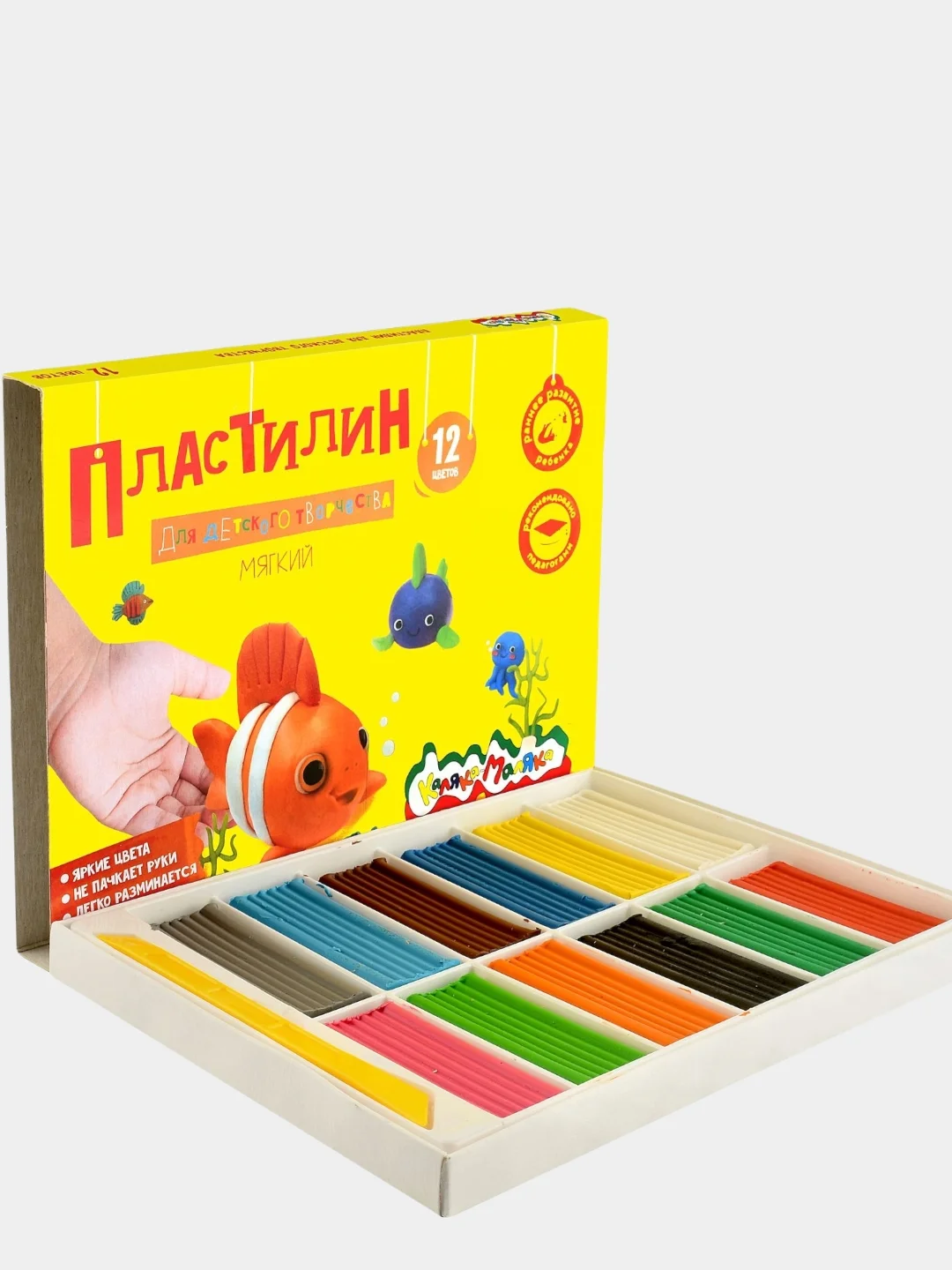 Пластилин мягкий для детского творчества "Каляка-Маляка"