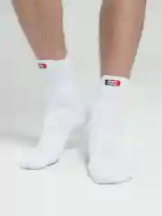 Белый носки компрессионные, спортивные, высокие