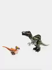 Конструктор Динозавр Парк Юрского периода "Spinozaurus&Stix Dragon" со звуковыми эффектами