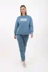Джемпер и джоггеры костюм спортивный женский Глория Трикотаж из хлопка с принтом "GOOD"
