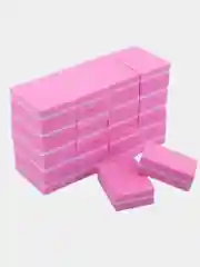 Розовый баф мини для ногтей, 50 штук