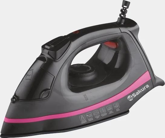 Черный утюг Sakura SA-3019CBK, 2400Вт