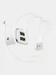 Автомобильное зарядное устройство Borofone BZ12 (2хUSB, 2.4А+кабель MicroUSB)