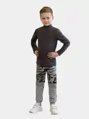 Серый меланж брюки детские камуфляжные