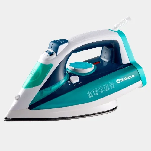 Бирюзовый утюг Sakura SA-3053CGR, 2400 Вт
