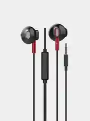 Черный наушники с микрофоном HOCO M57 3.5mm Jack