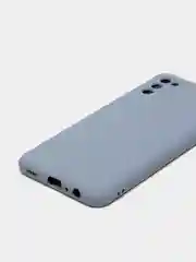 Серый чехол Samsung Galaxy A03s силиконовый