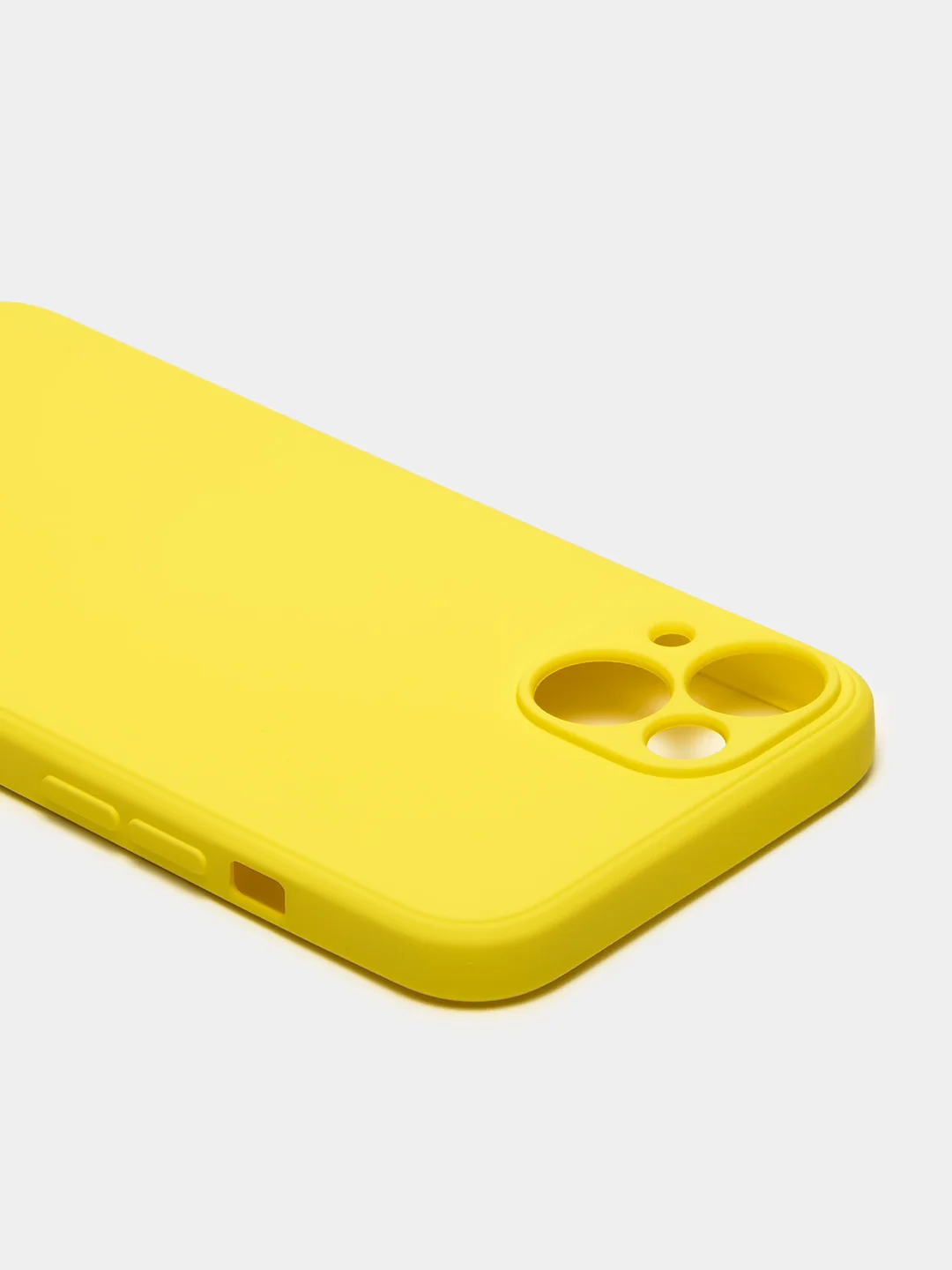 Желтый чехол iPhone 11 13 12 Pro Mini силиконовый ( Айфон Про Мини )