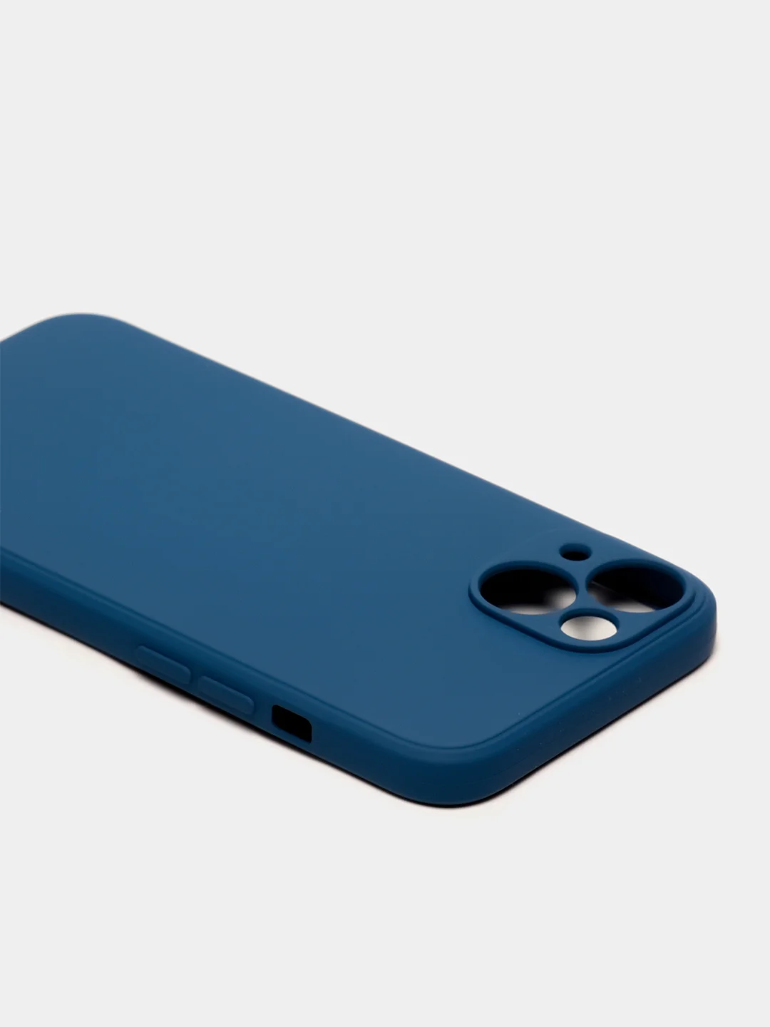 Темно-синий чехол iPhone 11 13 12 Pro Mini силиконовый ( Айфон Про Мини )