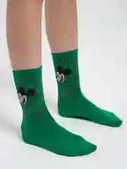 Зеленый женские носки, высокие