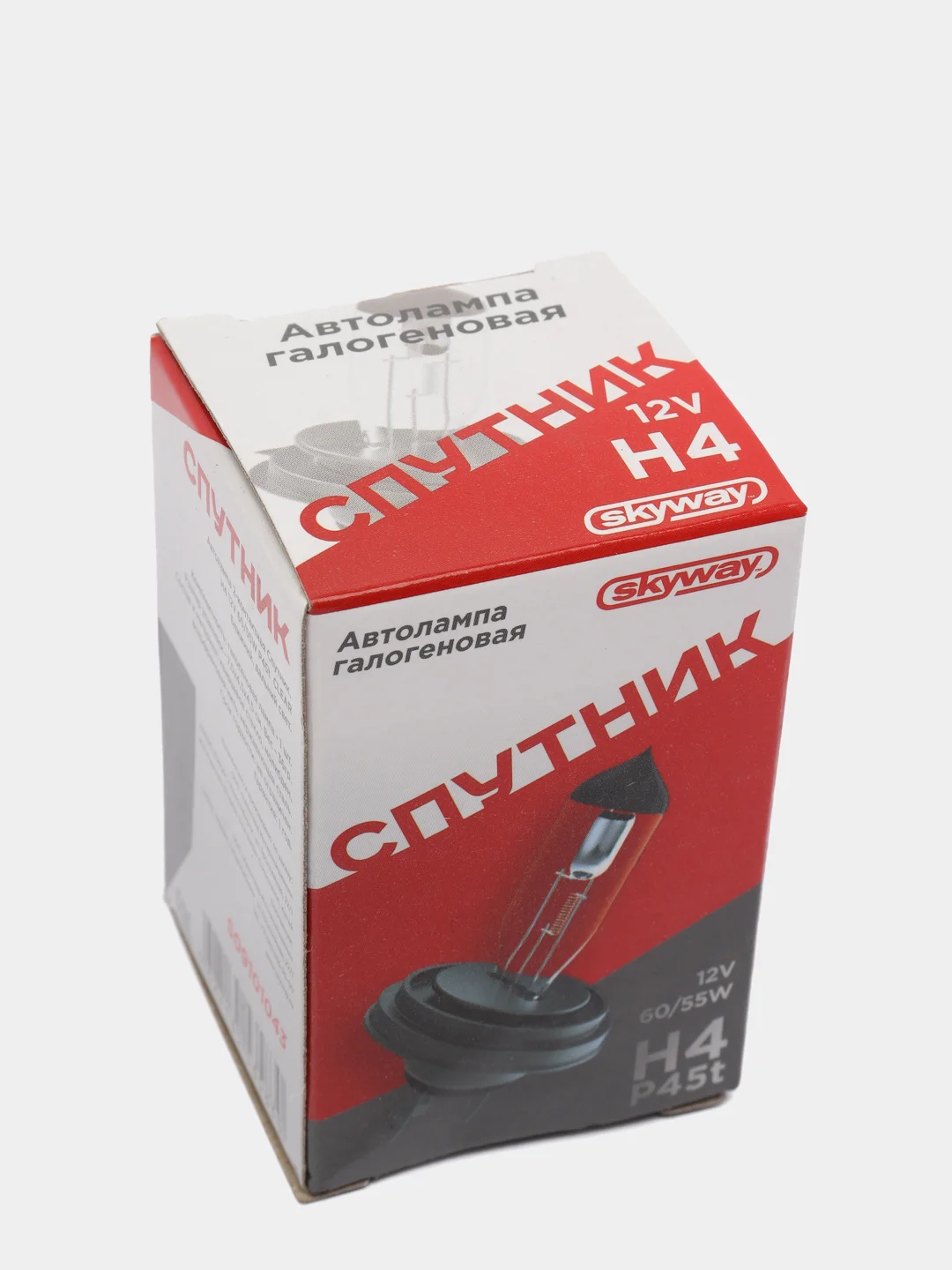 Автолампа H4 12V 60/55W P45t 2-конт СПУТНИК SKYWAY S09101043