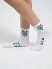 Белый носки женские средней длины