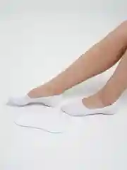 Белый носки следки, нескользящие, унисекс, 2 пары