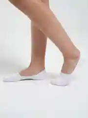 Белый носки следки, нескользящие, унисекс, 2 пары