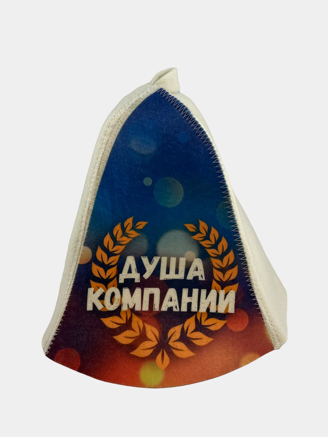 Синий шапка для бани и сауны, с принтом