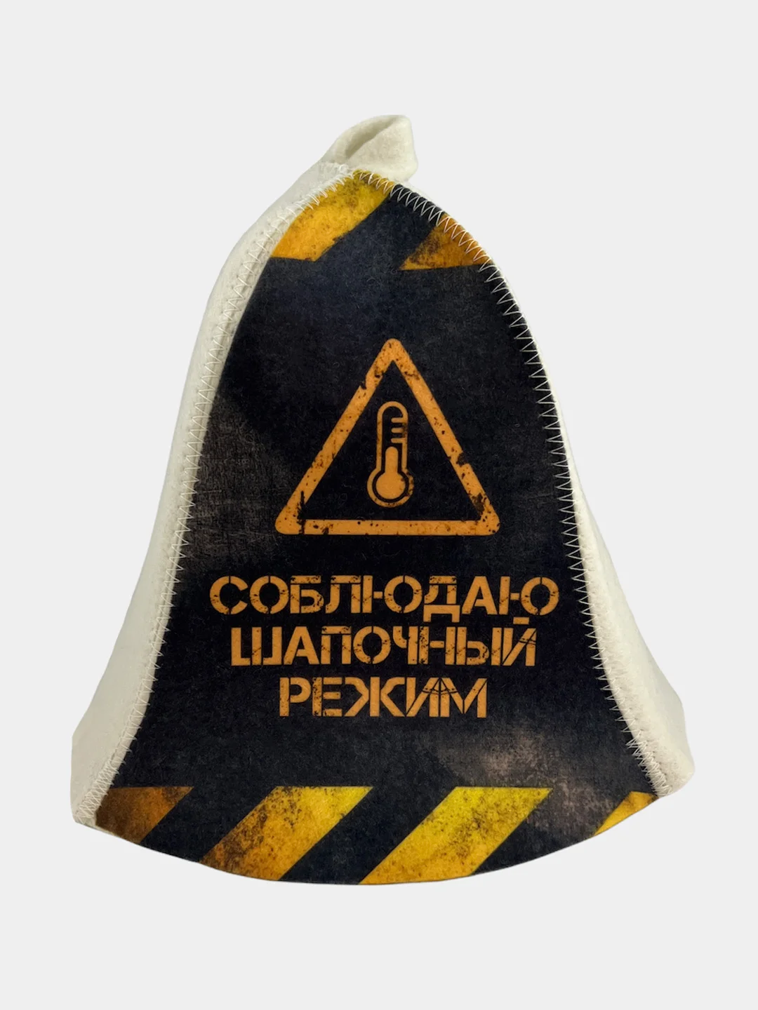 Черный шапка для бани и сауны, с принтом