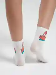 Манго белые носки с мультяшным рисунком