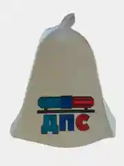 Алый шапка для бани и сауны, с надписью