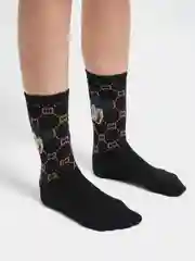 Черный женские носки, высокие